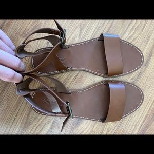Madewell Ankle Strap Flat Sandal - Sz 9